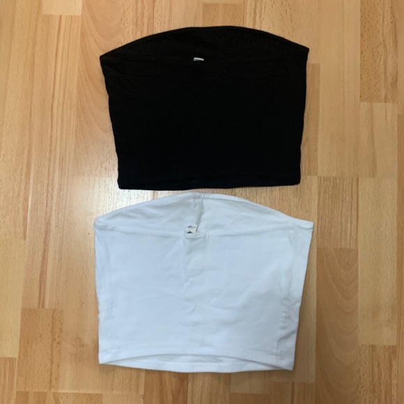 strapless black and white top - Picture 2 of 2